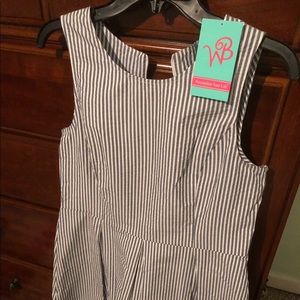 Blue Seersucker Dress